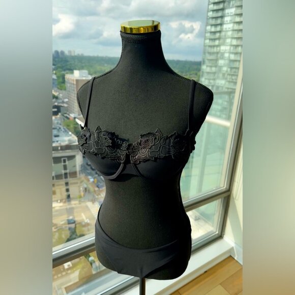 🆕 ZIMMERMANN 🧿 NWT Halliday Embroidered Balconette Bra + Scoop Pant Set, Sz 3 - Picture 7 of 16